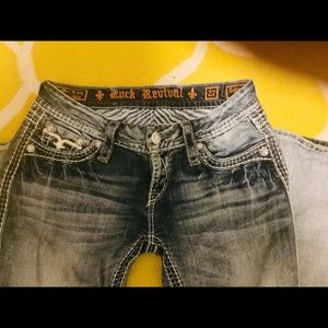 Ladies rock star boot cut jeans